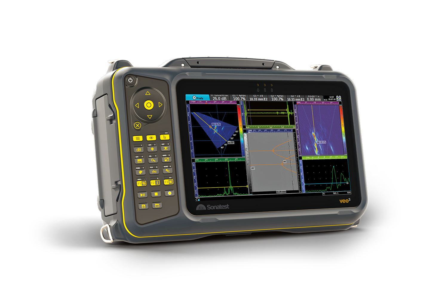 VEO3 Detector de Falhas Por Ultrassom Phased Array Sonatest
